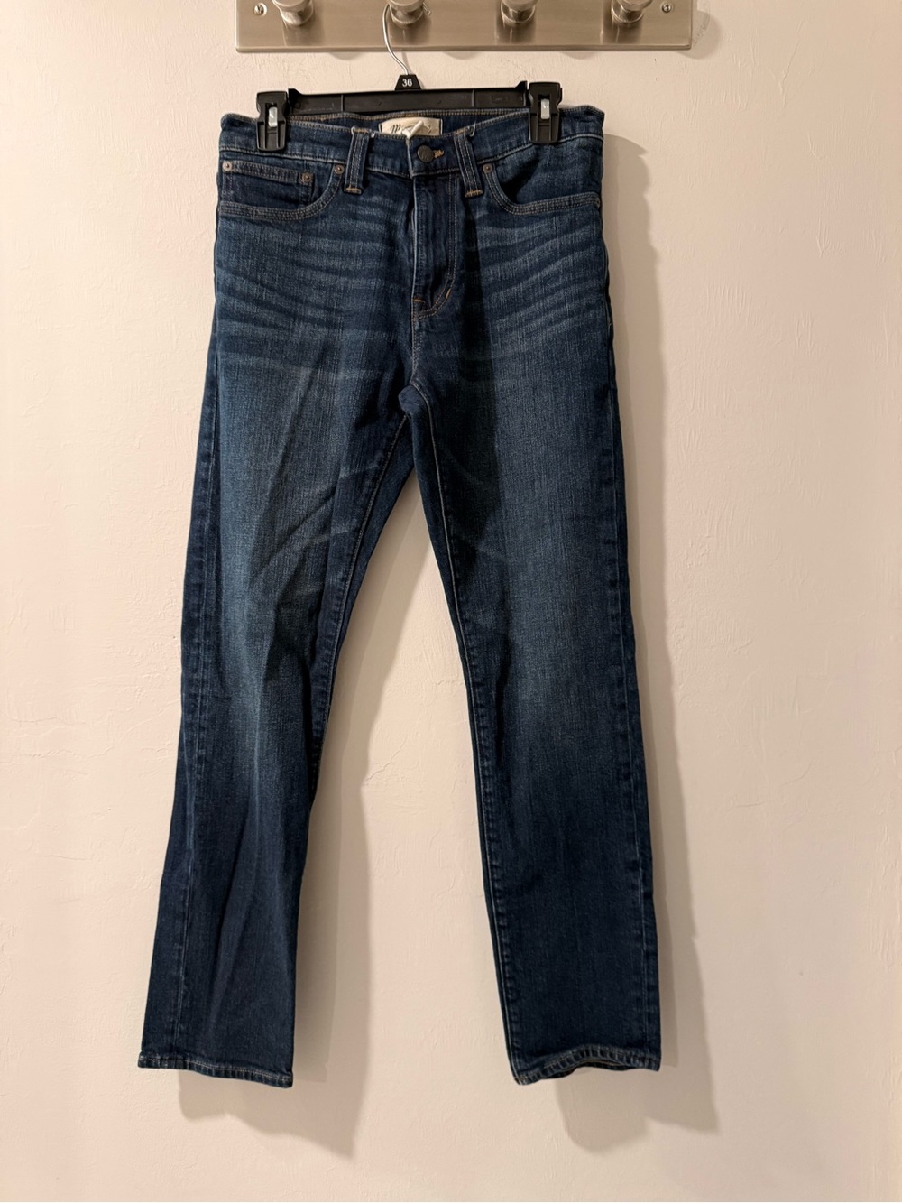 Madewell Women's Dark Blue Straight Leg Jeans
